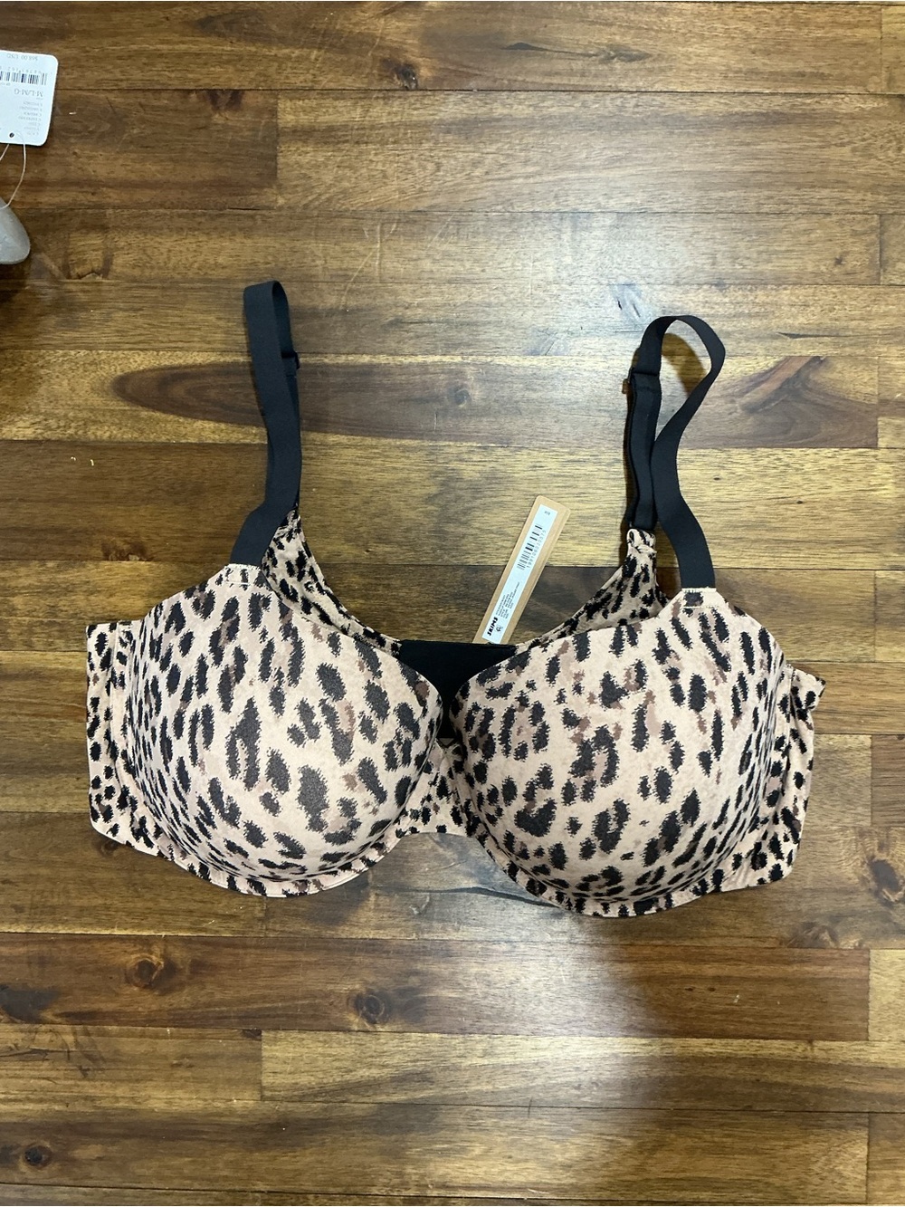 NWT SKIMS FITS EVERYBODY PUSH UP DEMI BRA COLOR SIENNA JAGUAR PRINT SIZE 42DD